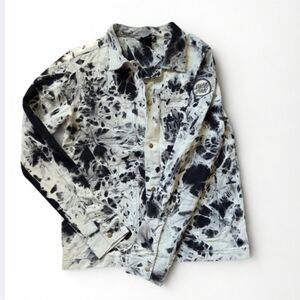 Santa Cruz Skateboards Black and White Jean Jacket